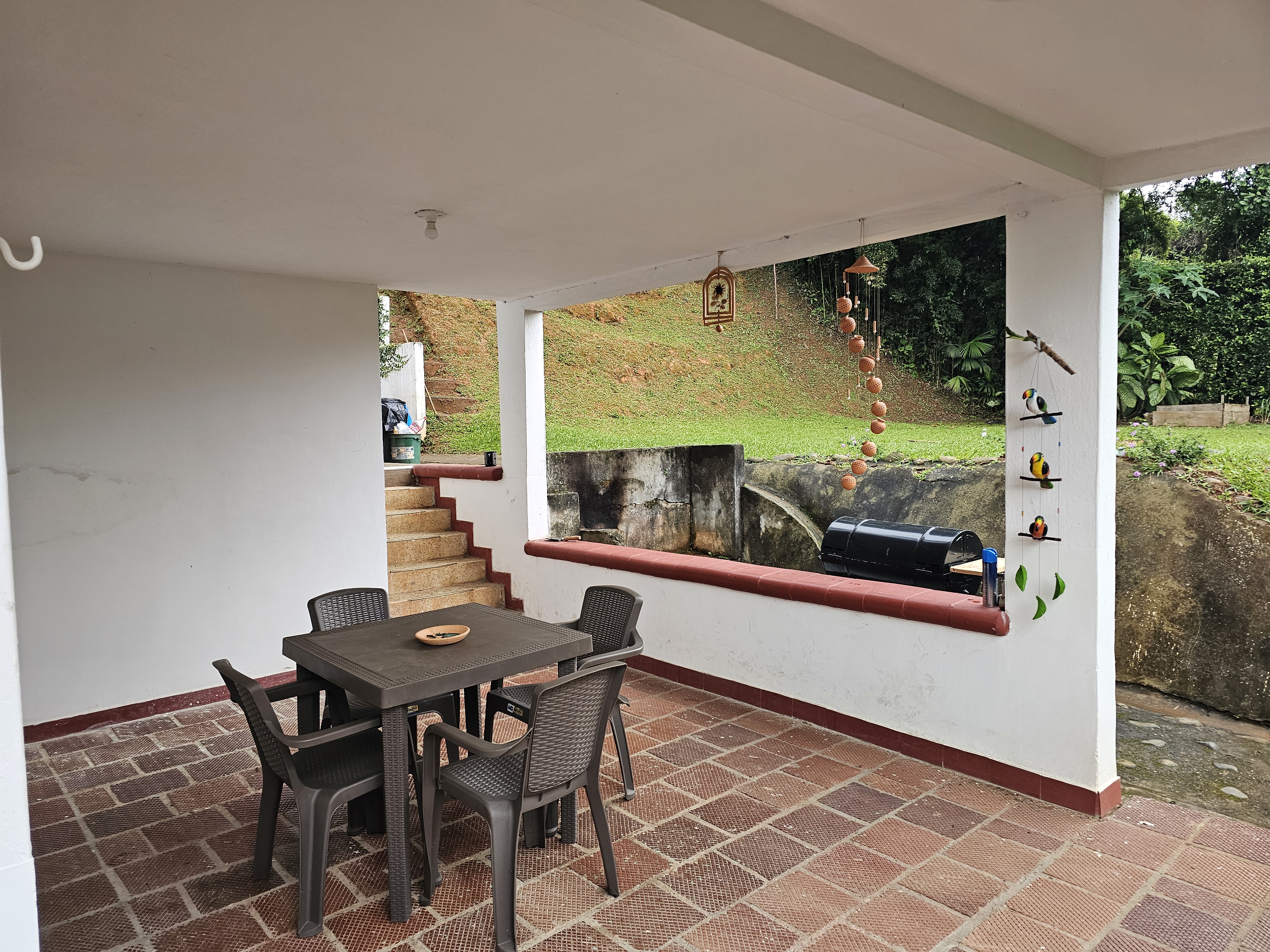 Patio and BBQ area