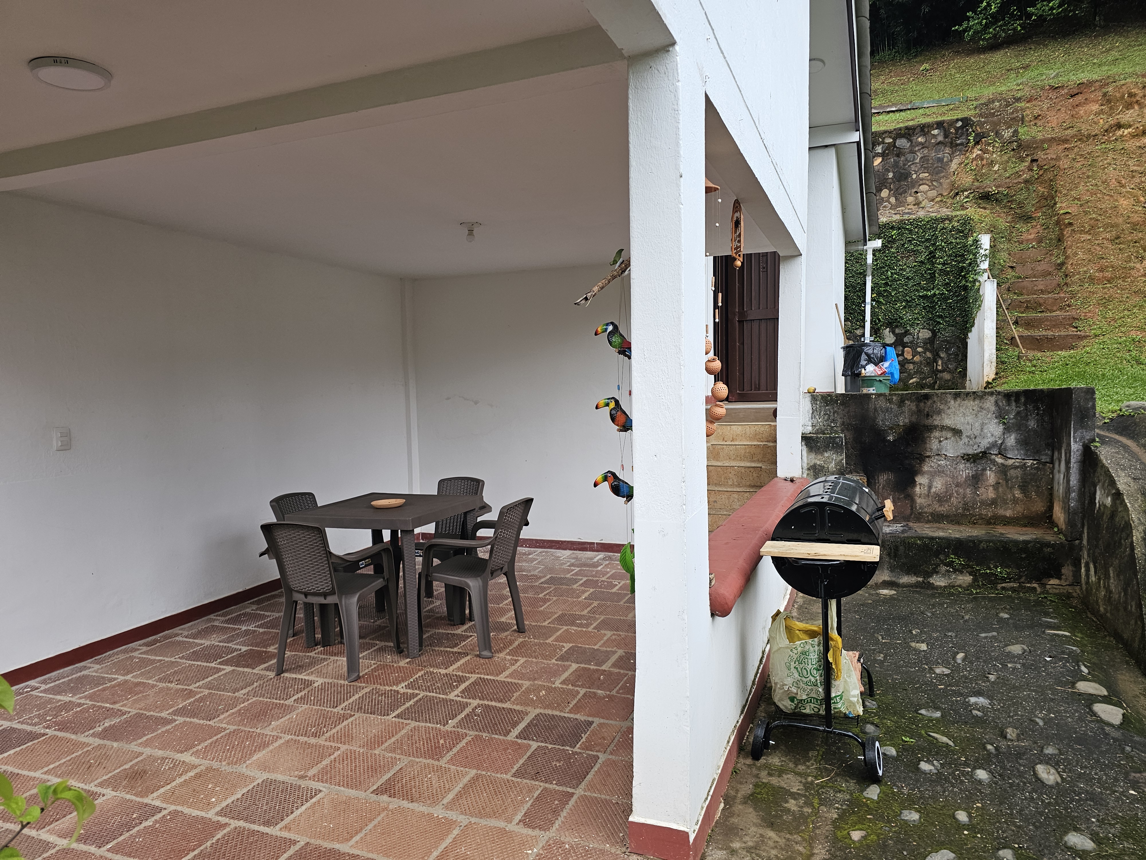 Patio and BBQ area